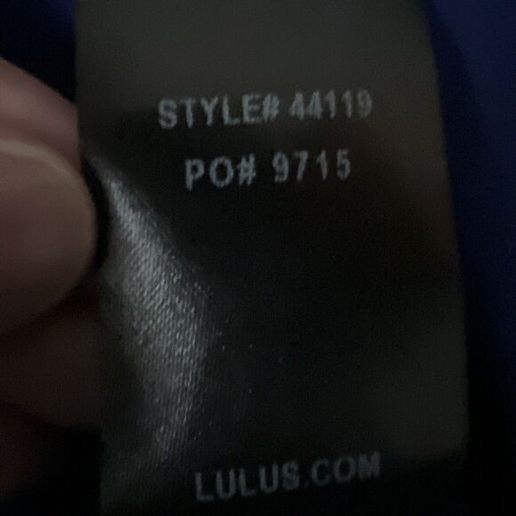 Lulus Short Sleeve Mini Shift Dress Size Small Royal Blue V-neck Classic - Picture 7 of 7